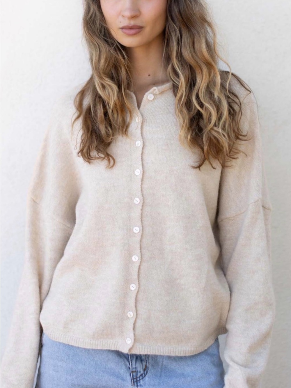 Things Between Natural Piper Cardigan – Size XS
